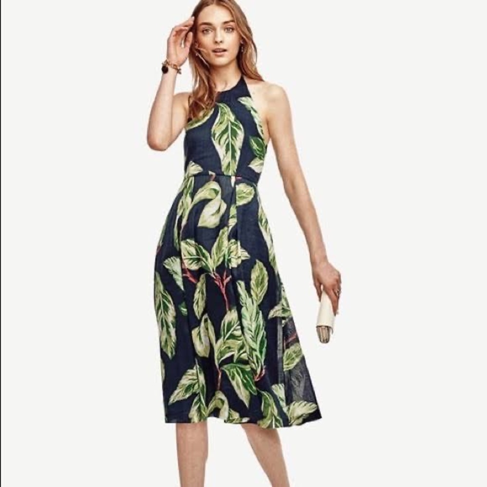 Ann Taylor Amalfi halter dress